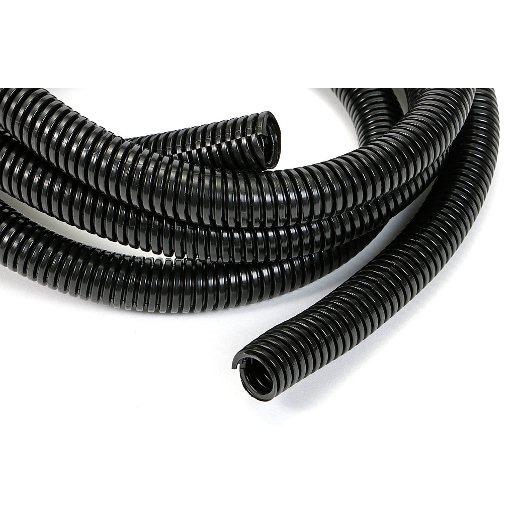 Black-Wire-Harness;-Convoluted;-12-In.-Diameter--(7-Ft)