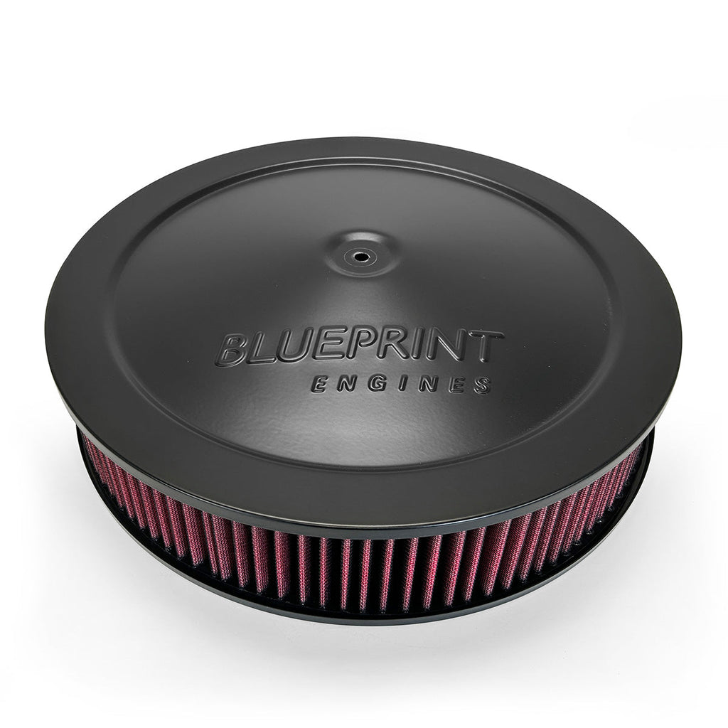 BluePrint Engines BPP143BK 14" BluePrint Black Air Cleaner with Flat Base - Black