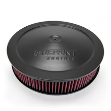 Load image into Gallery viewer, BluePrint Engines BPP144BK 14" BluePrint Black Air Cleaner with 4500 Dominator Base - Black