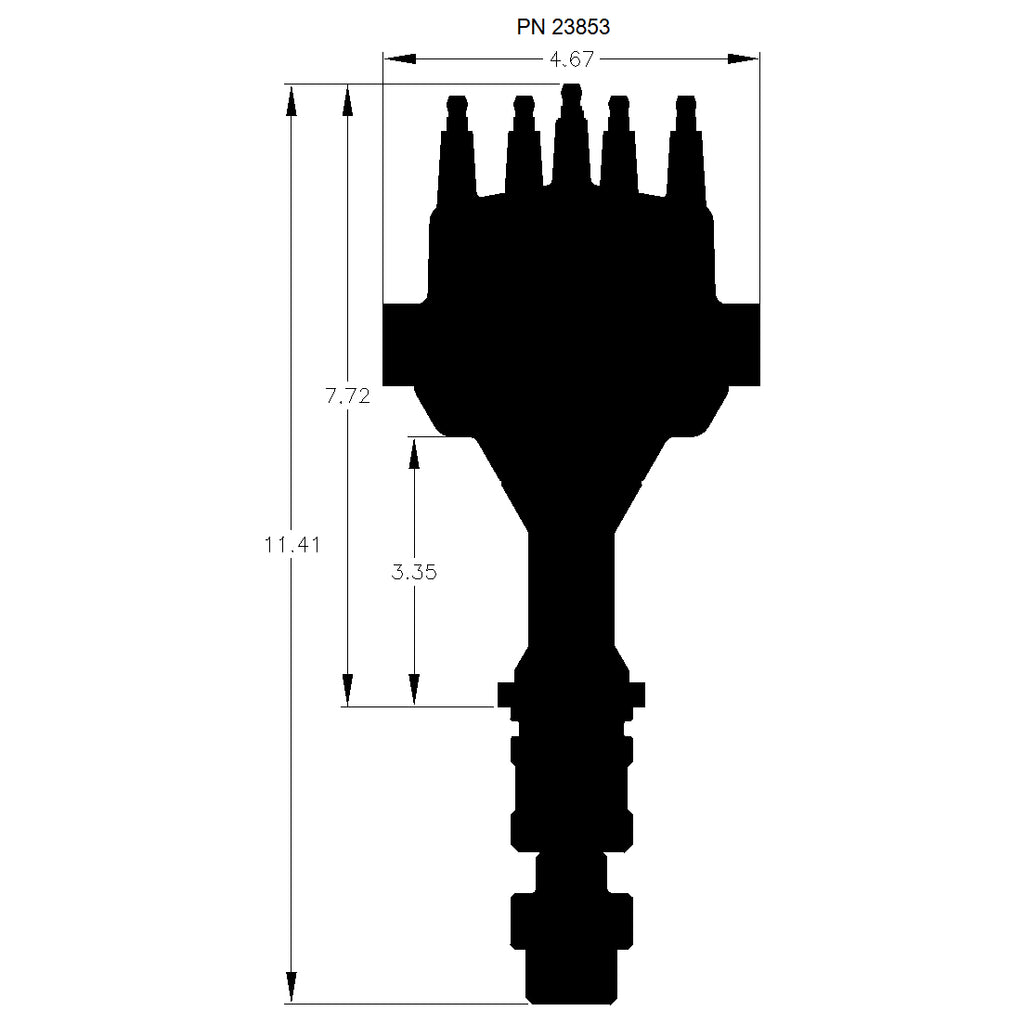 Black,-Oldsmobile-V8-Dual-Sync-Distributor