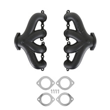 Load image into Gallery viewer, Blackheart-Ls-Swap-Exhaust-Manifolds---Center-Dump---Black-Ceramic