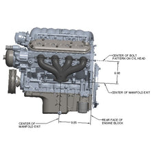 Load image into Gallery viewer, Blackheart-Ls-Swap-Exhaust-Manifolds---Center-Dump---Silver-Ceramic