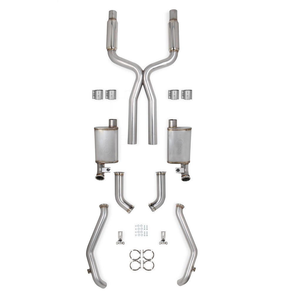 Blackheart-Ls-Swap-Header-Back-Exhaust-With-Resonators---Dse-Brushed