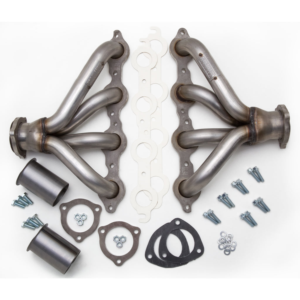 Block-Huggers--304-Stainless-Steel;-Chevy-Ls-Series;-1-12-In.-Tubes-Uncoated