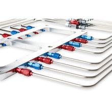 Load image into Gallery viewer, Blower-Injector-Plate,-Polished-Finish,-Red--Blue-Plumbing