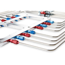Load image into Gallery viewer, Blower-Injector-Plate,-Polished-Finish,-Red--Blue-Plumbing