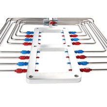 Load image into Gallery viewer, Blower-Injector-Plate,-Polished-Finish,-Red--Blue-Plumbing