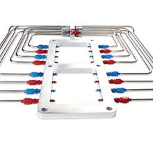 Load image into Gallery viewer, Blower-Injector-Plate,-Polished-Finish,-Red--Blue-Plumbing