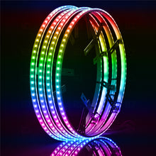 Load image into Gallery viewer, Bluetooth-14Inch-Led-Wheel-Light-Kits---16-Million-Colors---Chasing-Functions