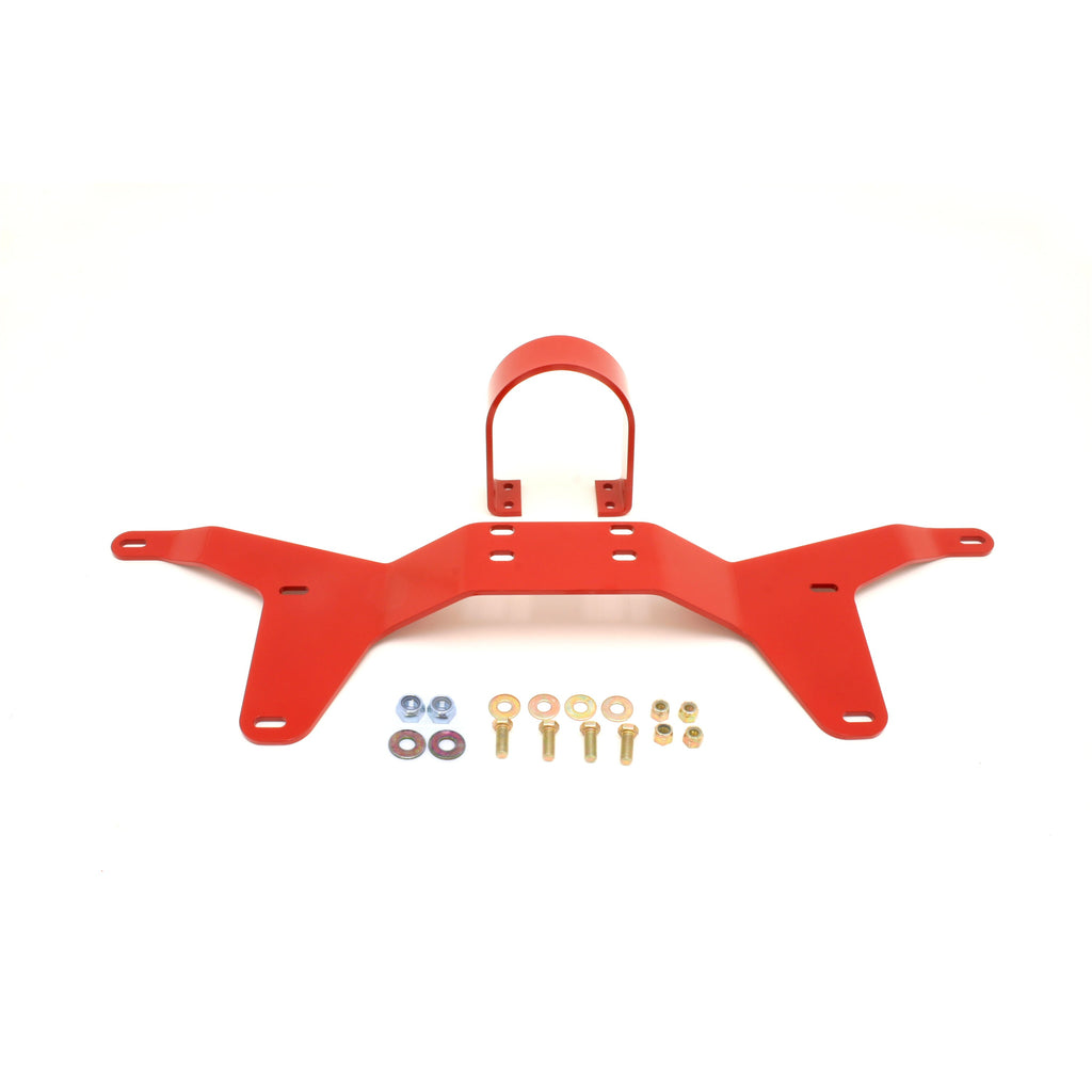 Bmr-05-14-S197-Mustang-Rear-Tunnel-Brace-W-Rear-Driveshaft-Safety-Loop---Red