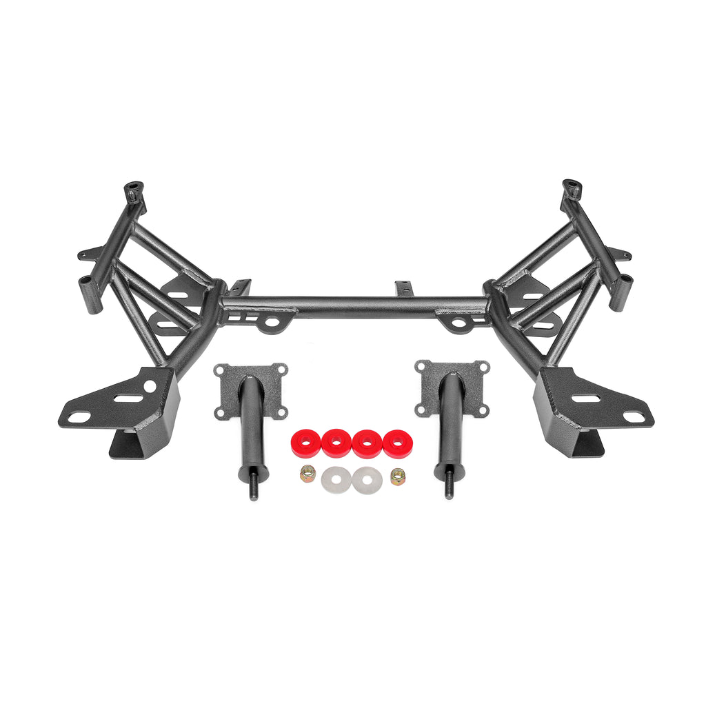 Bmr-93-02-4Th-Gen-F-Body-K-Member-Low-Mount-Turbo-Ls1-Motor-Mounts-Pinto-Mounts---Black-Hammertone