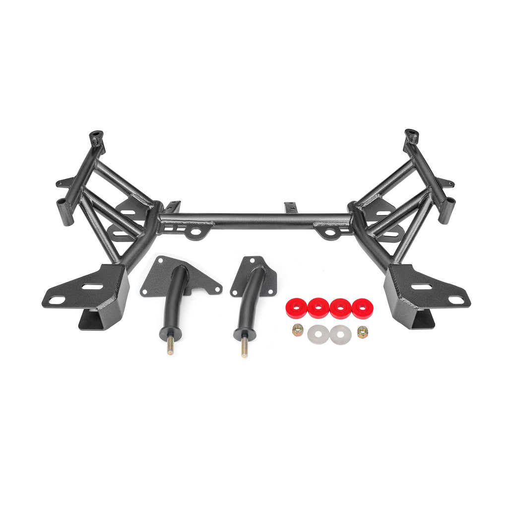 Bmr-93-02-4Th-Gen-F-Body-K-Member-Lt1-Motor-Mounts-Pinto-Rack-Mounts-Black-Hammertone