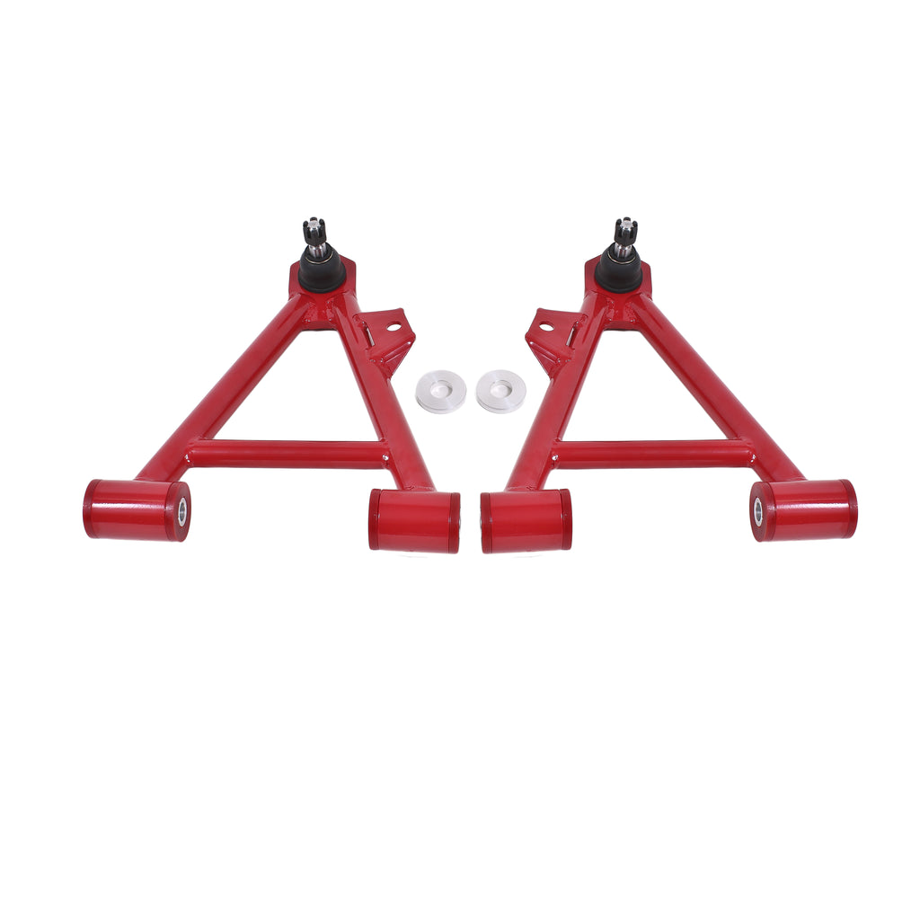 Bmr-94-04-Mustang-Lower-Non-Adj.-A-Arms-(Coilover-Only)-W-Std.-Ball-Joint-(Poly)---Red