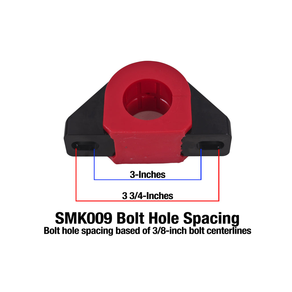 Bmr-Universal-1.25In-Billet-Aluminum-Sway-Bar-Mount-Mount-(Polyurethane)---Black