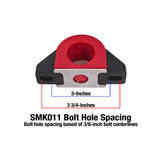 BMR Suspension SMK011 SMK011 - Sway Bar Mount, Billet Aluminum, 1.5 Inch Poly Bushing