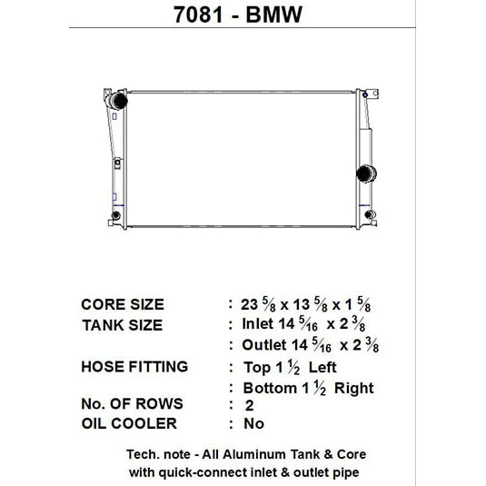 Bmw-2-Seires-(F22F23)--Bmw-3-Series-(F30F31F34)--Bmw-4-Series-(F32F33F36)-AT-Radiator