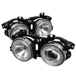 Bmw-E34-5-Series-89-94-Projector-Headlights-No-Fit-750-Led-Halo-Chrm-Pro-Yd-Bmwe34-Hl-C