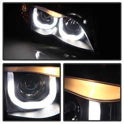 Bmw-E46-3-Series-02-05-4Dr-Projector-Headlights-1Pc-3D-Halo-Blk-Pro-Yd-Bmwe4602-4D-3Ddrl-Bk