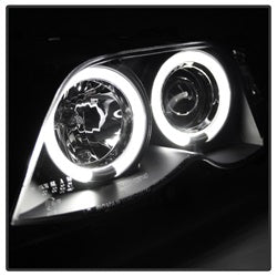 Bmw-E46-3-Series-02-05-4Dr-Projector-Headlights-1Pc-Led-Halo-Blk-Pro-Yd-Bmwe4602-4D-Am-Bk