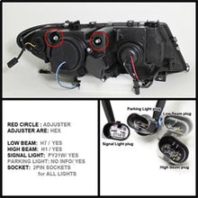 Load image into Gallery viewer, Bmw-E46-3-Series-02-05-4Dr-Projector-Headlights-1Pc-Led-Halo-Blk-Pro-Yd-Bmwe4602-4D-Am-Bk