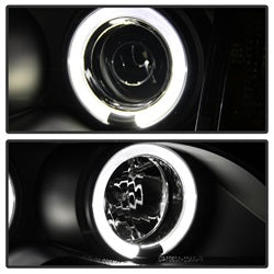 Bmw-E46-3-Series-02-05-4Dr-Projector-Headlights-1Pc-Led-Halo-Blk-Pro-Yd-Bmwe4602-4D-Am-Bk