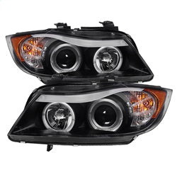 Bmw-E90-3-Series-06-08-Projector-Led-Halo-Amber-Reflctr-Rplc-Bulb-Blk-Pro-Yd-Bmwe9005-Am-Bk