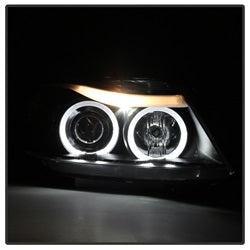 Bmw-E90-3-Series-06-08-Projector-Led-Halo-Amber-Reflctr-Rplc-Bulb-Blk-Pro-Yd-Bmwe9005-Am-Bk