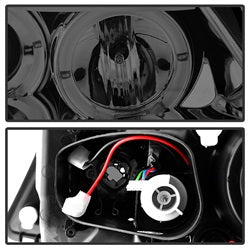 Bmw-E90-3-Series-06-08-(4-Dr)-Proj-Led-Halo-Amber-Reflctr-Rplc-Bulb-Smke-Pro-Yd-Bmwe9005-Am-S