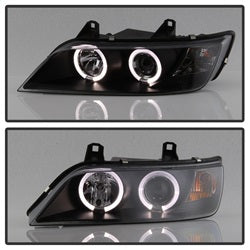 Bmw-Z3-96-02-Projector-Headlights-Led-Halo-Black-High-H1-Low-H1-Pro-Yd-Bmwz396-Hl-Bk