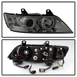 Bmw-Z3-96-02-Projector-Headlights-Led-Halo-Smoke-High-H1-Low-H1-Pro-Yd-Bmwz396-Hl-Sm