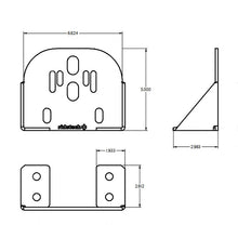 Load image into Gallery viewer, Bolt-On-Rear-Upper-Air-Spring-Bracket,-Powder-Coated-Black.