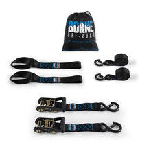 Load image into Gallery viewer, Borne-Off-Road-Heavy-Duty-Ratchet-Tie-Down-Kit-(2-Pack),-Black