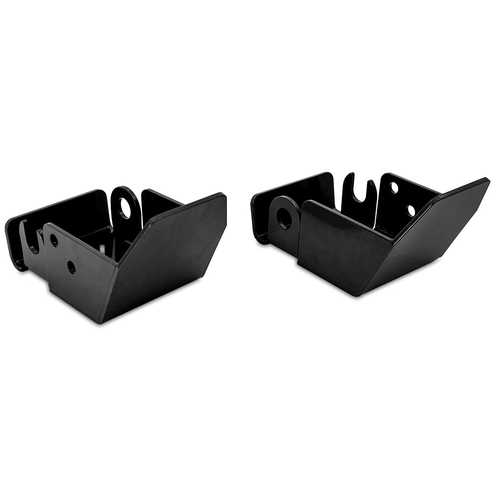 Borne-Off-Road-Rear-Shock-Skid-Plates,-Fits-2021-Ford-Bronco,-Black
