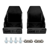 Mishimoto BNSD-BR-21RSBK Borne Off-Road Rear Shock Skid Plates, Fits 2021+ Ford Bronco, Black