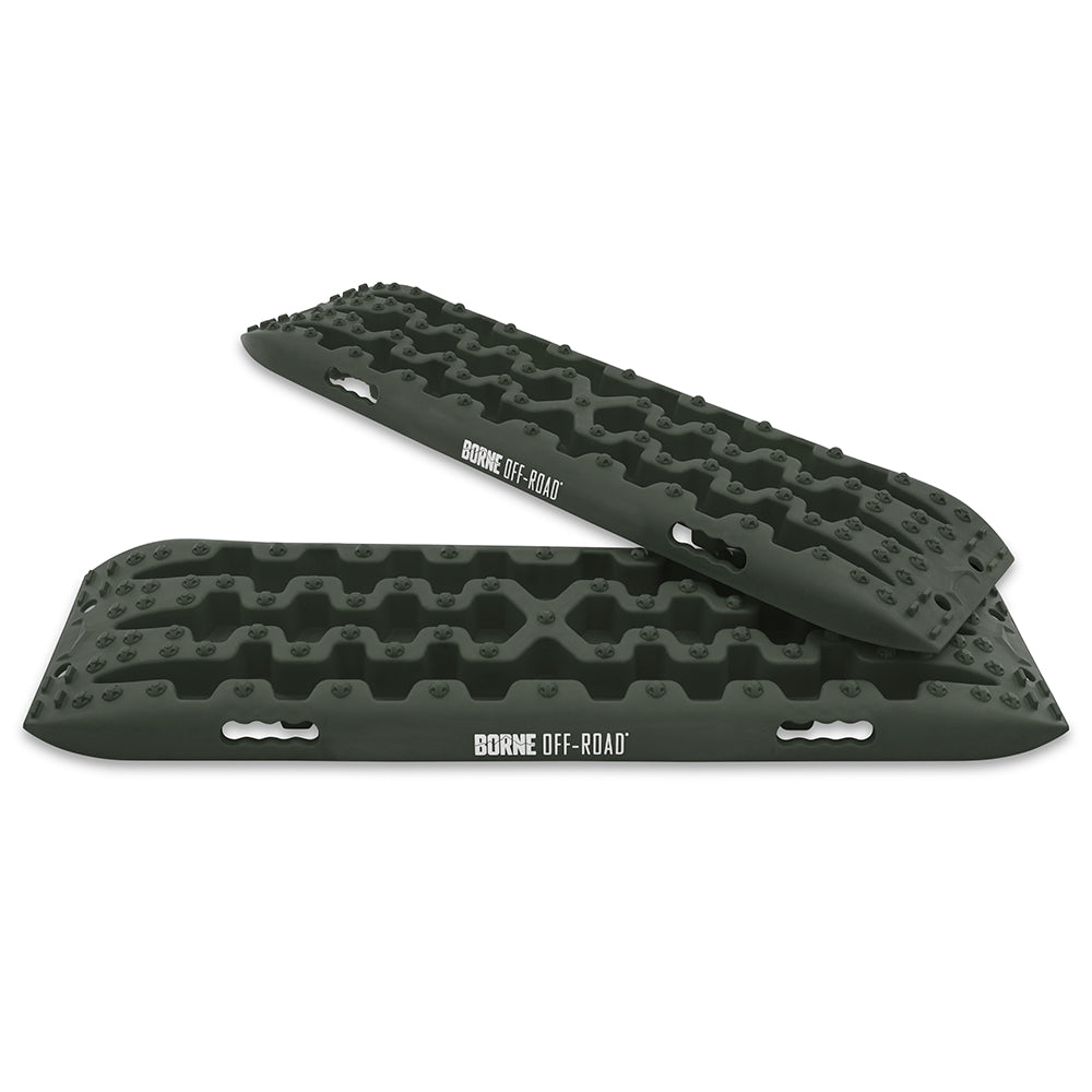 Borne-Off-Road-Traction-Board-Set,-Olive-Drab