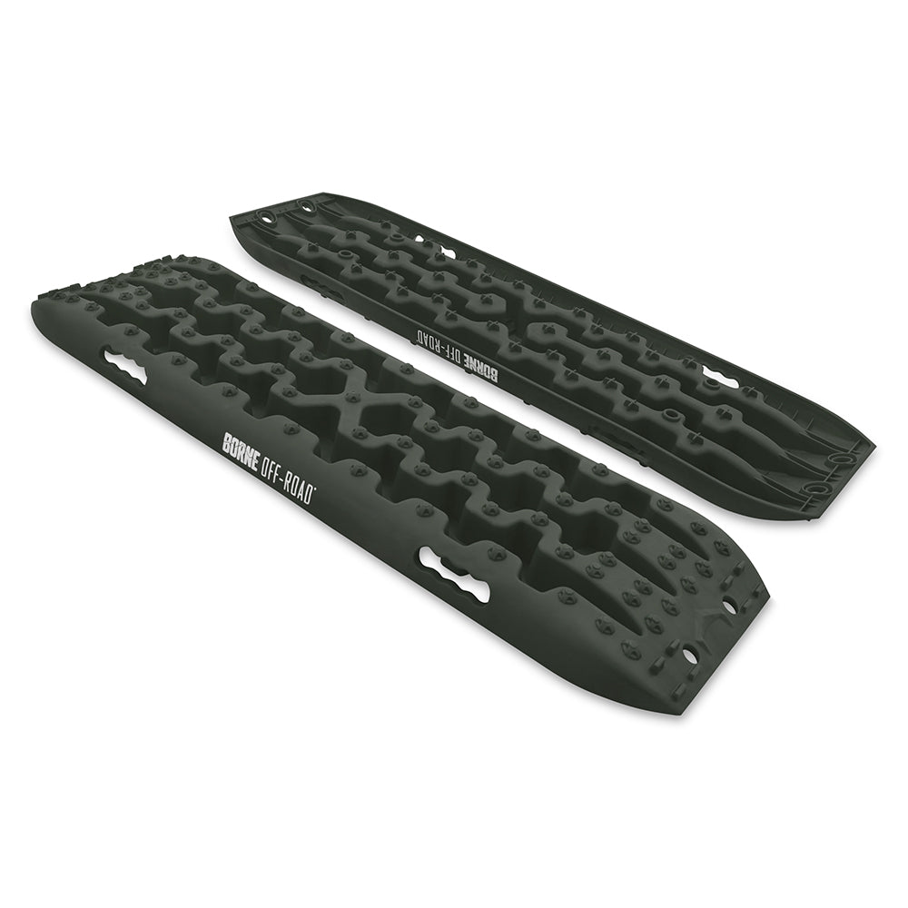 Borne-Off-Road-Traction-Board-Set,-Olive-Drab