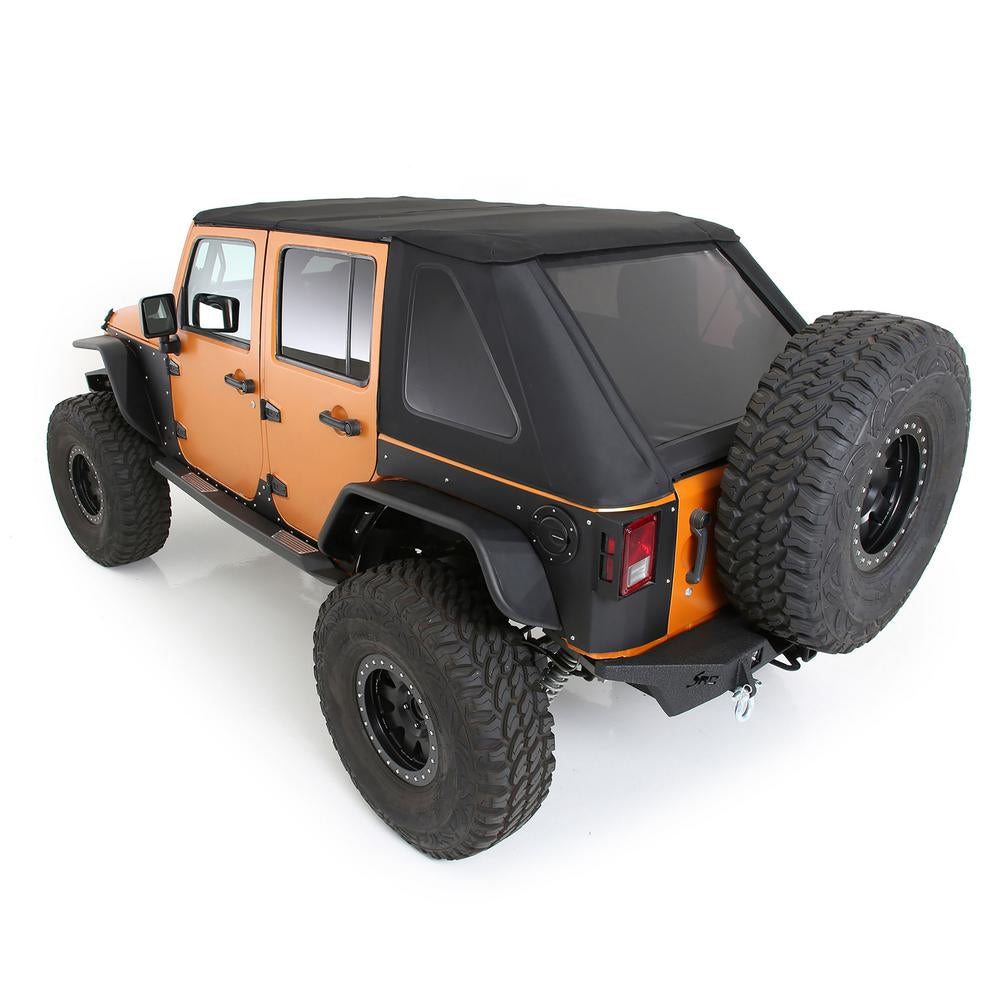 Bowless-Combo-Top-Kit-WTinted-Windows---Protek-Jeep,-07-18-Wrangler-(Jk)-4-Door