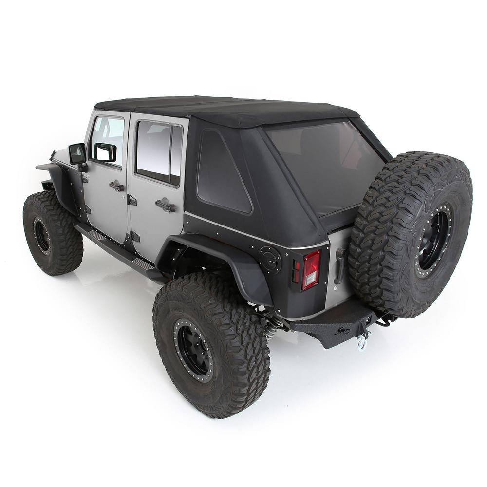 Bowless-Combo-Top-Kit-WTinted-Windows--Black-Diamond,-07-18-Wrangler(Jk)-4-Door