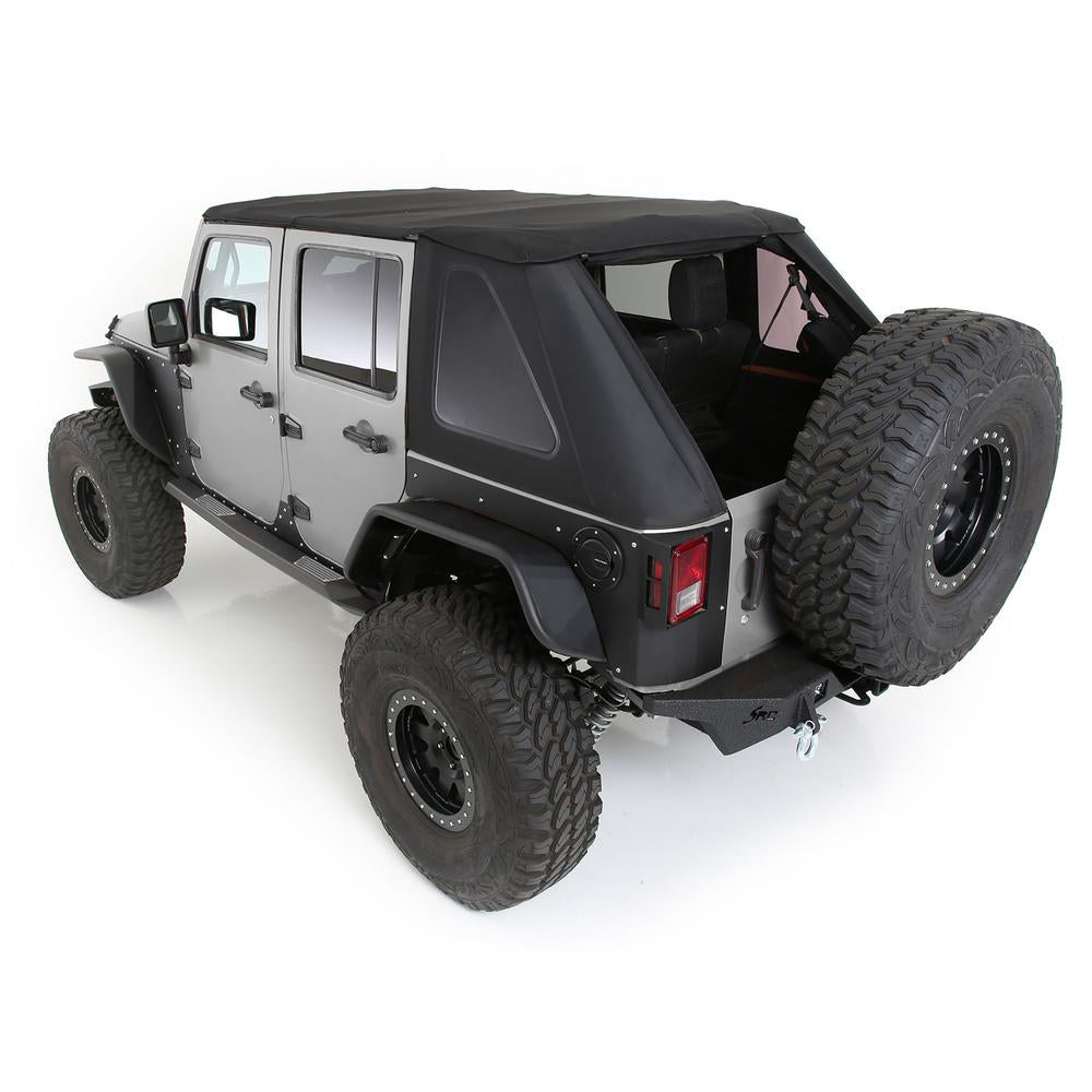 Bowless-Combo-Top-Kit-WTinted-Windows--Black-Diamond,-07-18-Wrangler(Jk)-4-Door