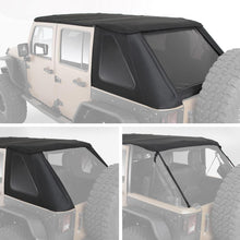 Load image into Gallery viewer, Bowless-Combo-Top-Kit-WTinted-Windows--Black-Diamond,-07-18-Wrangler(Jk)-4-Door