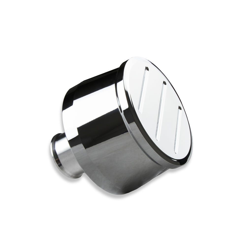 Breather-Cap---Chrome-Plated-Aluminum-With-Ball-Milled-Top