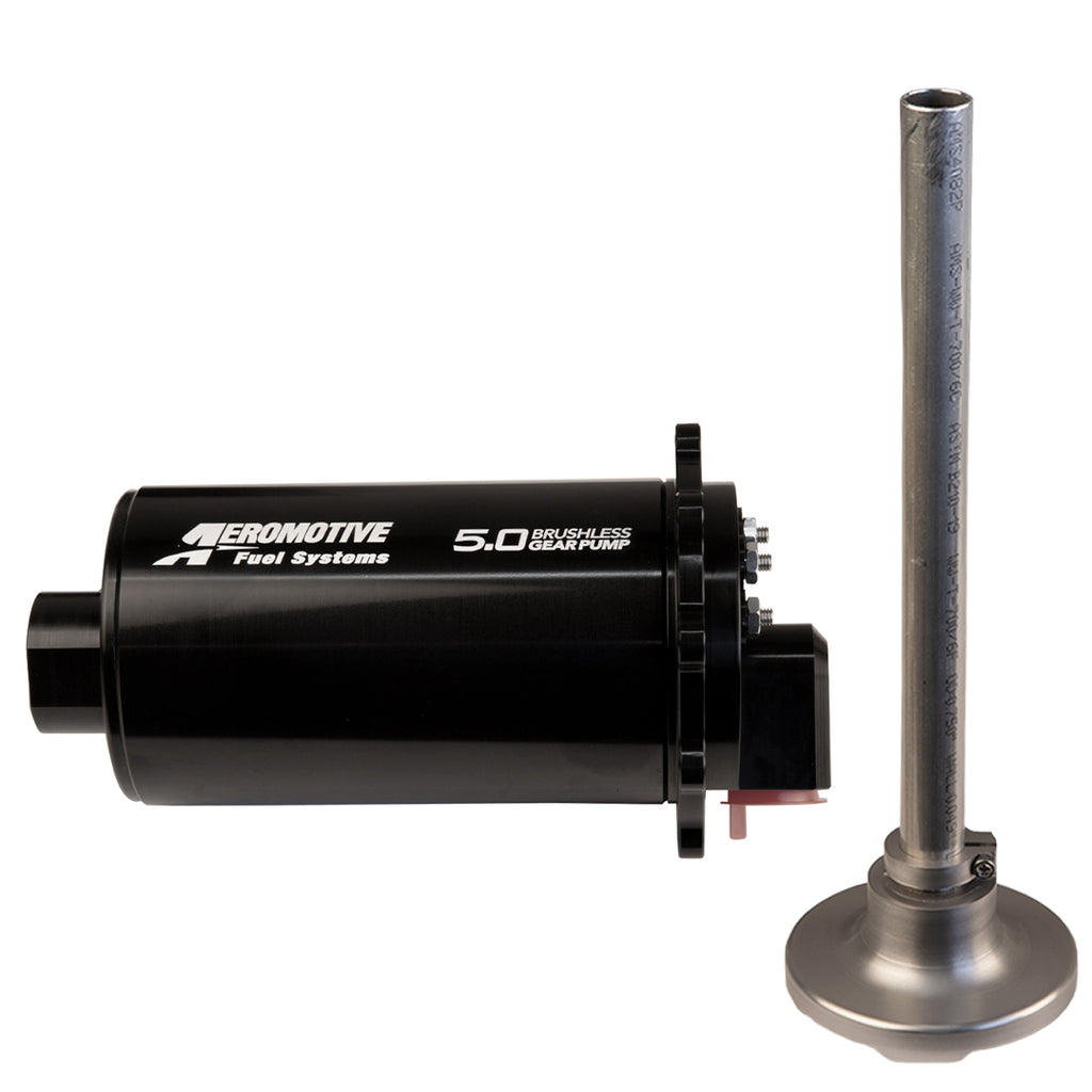 Brushless-Spur-Gear-Fuel-Pump-WTvs-Controller---Universal---In-Tank---90-Deg---5Gp