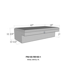 Load image into Gallery viewer, Brute-Low-Profil-Losider-Sid-Rail-47In-Box---Aluminum