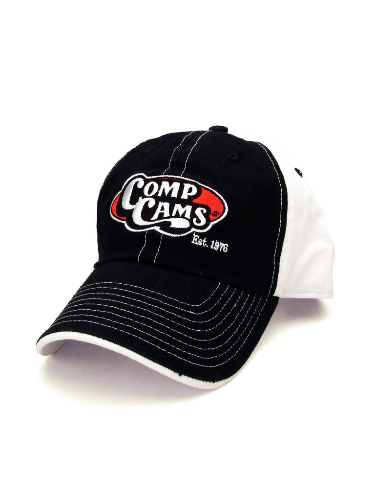 COMP Cams C1021 Retro COMP Cams Logo Black and White Hat