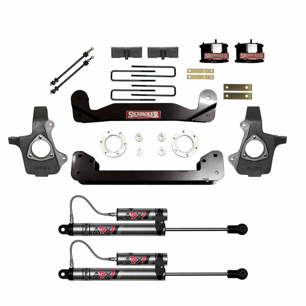 Skyjacker C14460PK-X 4 In. Suspension Lift Kit With ADX 2.0 Remote Reservoir Shocks. for Select Chevrolet Silverado 1500, GMC Sierra