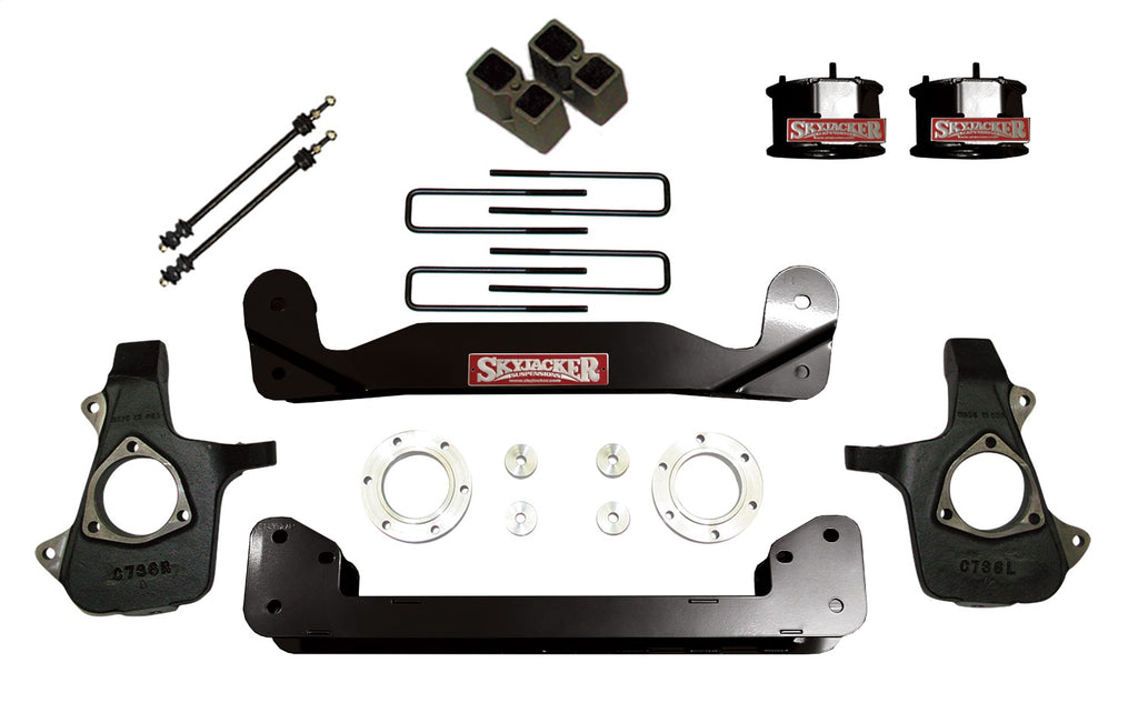 Skyjacker C14460PK-B Suspension Lift Kit w/Shocks for Select Chevrolet Silverado 1500, GMC Sierra