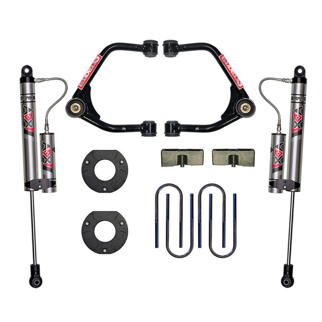 Skyjacker C19350MKX 3.5 in. Suspension Lift Kit With ADX 2.0 Remote Reservoir Shocks. for Select Chevrolet Silverado 1500, GMC Sierra