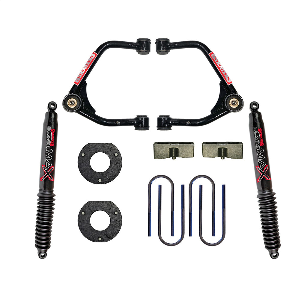Skyjacker C19350MPB 3.5 in. Suspension Lift Kit With Black MAX Shocks. for Select Chevrolet Silverado 1500, GMC Sierra
