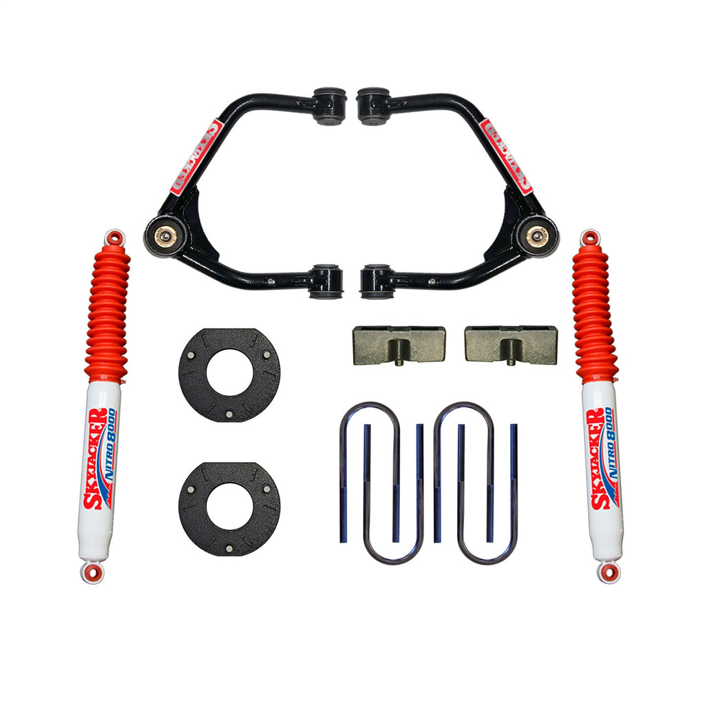 Skyjacker C19350MPN 3.5 in. Suspension Lift Kit With Nitro 8000 Shocks. for Select Chevrolet Silverado 1500, GMC Sierra