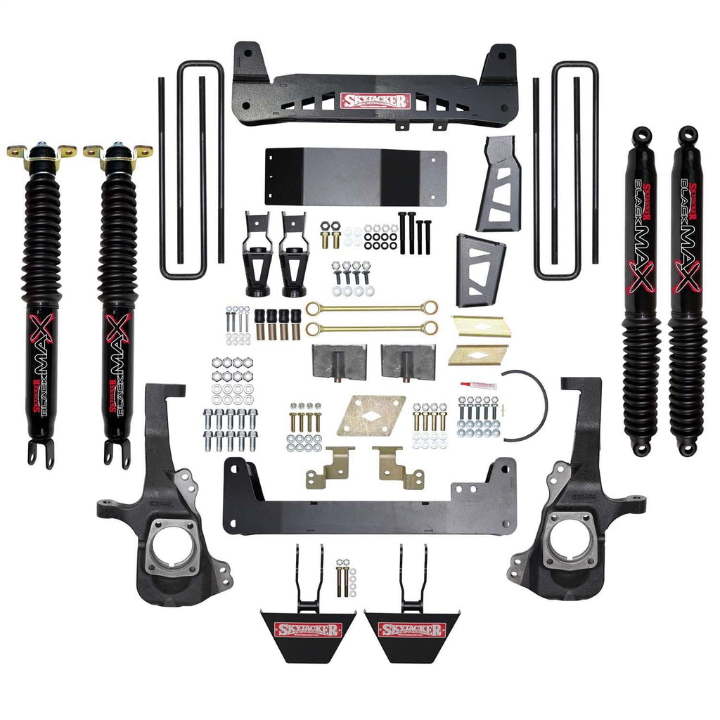 Skyjacker C20681TDK-B 6 in. Suspension Lift Kit With Torsion Bar Drop Brackets And Black MAX Shocks. for Select Chevrolet Silverado HD, Chevrolet Silverado HD, GMC Sierra HD, GMC Sierra HD